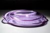 Danny Lane Glass Sculpture "Maelstrom Neo" Scupltured Bowl in Purple Glass, 13cm High x 95cm Wide x 83cm Deep.