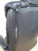 2 x Office Swivel Chairs Upholstered in Black Faux Leather. - 4
