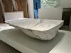 Danny Lane Glass Sculpture "River" Note Carrara Marble Only. Size 36cm High x 175cm Wide x 115cm Deep. - 4