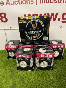 7 x Packs of Guinness to Include: 6 x Packs of 4 Cans, 440ml & 1 x Pack of 4 Bottles Foreign Extra, 325ml.