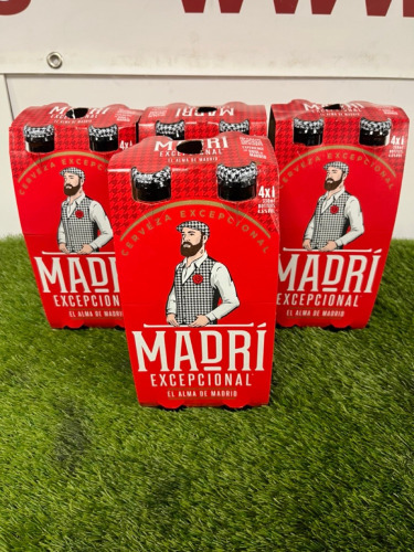 4 x Packs of 4 Bottles of Madri Beer, 330ml.