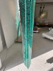 Danny Lane Hanging Glass Sculpture "Vesica", each layer consists of 12mm Glass Layers. Size Height 272cm x Widths 16cm & 26cm. NOTE: Assembled in Studio (Condition As Viewed). - 2