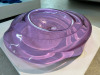 Danny Lane Glass Sculpture "Maelstrom Neo" Sculptured Bowl in Purple Glass. Size 13cm High x 95cm Wide x 83cm Deep. - 2