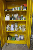 2 Door Yellow Lockable COSHH Cabinet with Key, Size H190 x W90 x D50cm. NOTE: contents not included. - 2