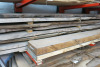 Shelf Containing 10 x Slabs of Assorted Wood to Include: 1 x Oak, 1 x Sycamore & 8 x Elm. Size Approx L3-4M x W60-80cm x Thickness 5-7cm. - 5