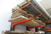 Shelf Containing 5 x Slabs of Elm. Size Approx L2.4M x W70cm x Thickness 4-6cm.