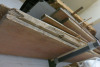 Shelf Containing 13 x Lengths of Assorted Sized Timber. Size Approx L3-4M x W50cm x Thickness 4-6cm. - 3