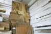 Shelf Containing 5 x Slabs of Timber. Size L3M x W50-70cm x Thickness 5-7cm. - 2