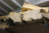 Shelf Containing 1 x Slab of Timber. Size L1.8M x W70cm x Thickness 15cm & Assorted Off Cuts. - 2