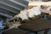 Shelf Containing 1 x Slab of Timber. Size L1.8M x W70cm x Thickness 15cm & Assorted Off Cuts. - 4