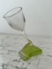 Danny Lane Wine Glass on Stand in Coloured Glass. Size H22cm. - 2