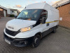 NV73 OCF: Iveco Daily 35S14B, LWB White Panel Van. Diesel, Manual, 2287cc, Mileage 16,644, First MOT Due 21st February 2027. Comes with 1 Key & V5. NOTE: crack to windscreen, dent to bonnet & damage to rear light (As Viewed). - 3