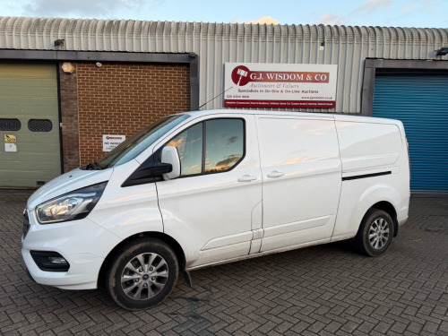 WR71 EMV: Ford Transit Custom 340 LTD E Blue A, White Panel Van, Diesel, Automatic, 1995cc, Mileage 36,525. MOT Expired 25/11/2024. Comes with 1 Key & V5.