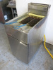 Moffat Fastfri Twin Basket Gas Deep Fat Fryer, Model FF18, S/N 1681676. Size H108 x W40 x D75cm. - 2