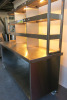 Stainless Steel 3 Shelf Heated Passthrough with Mobile Prep Table & Shelf Under. Size H178 x W198 x D65cm - 4