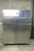 Husky Double Door Stainless Steel Refrigerator, Model CGN1400, S/N 160101047. Size H200 x W148 x D83cm.