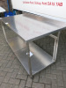 Stainless Steel Prep with Shelf Under, Size H82 x W150 x D70cm. - 4