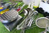 Large Quantity of Kitchen Utensils to Include: Knives, Sieves, Ladles, Whisks, Tongs, Spatulas, Graters, etc (As Viewed/Pictured). - 4