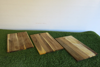 3 x Cheese Boards, Size W30 x D50cm.