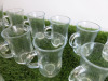 17 x Assorted Turkish Glass Tea Cups with 5 Saucers. - 5