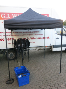 Pair of All Seasons Pop Up Gazebo's, Size W2m x D2m. Comes with 14 x 12.5kg Gazebo Shelter Metal Weights.