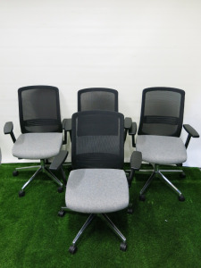 4 x Calibre Vida Executive Mesh Back Adjustable Swivel Chair. YOM 2023.