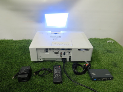 Maxell 3LCD Projector, Model MC-EW5001, S/N F9CE00016. Comes with Remote Control, Power Supply & Kramer Digi Tools TP-580R.