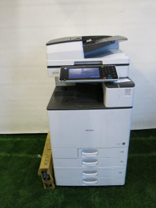 Ricoh Multifunction Printer, Model MP C6003. Copy Count, Colour 84,276, Mono 38,360. Comes with 3 x Genuine Toners, Yellow, Cyan & Magenta.