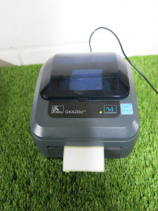 Zebra GK420D Label Printer. NOTE: requires power supply.