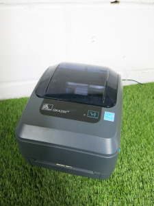 Zebra GK420t Label Printer with Power Supply.