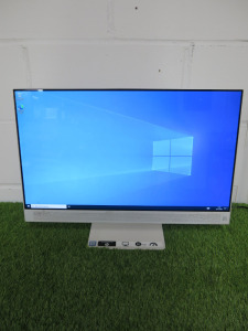 HP Pavilion 24" All in One Touchscreen PC in White with B&O Speakers & Pop Up Camera, Model 24-a205na. Running Windows 10 Pro. Intel Core i5-7400T, CPU @ 240 GHz, 8GB RAM, 930GB HDD. Comes with Power Supply.