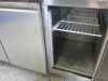 Adexa 3 Door Undercounter Mobile Stainless Steel Preparation Fridge. Model GN3100TN. Size H84 x W179 x D70cm. - 4