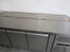 Adexa 3 Door Undercounter Mobile Stainless Steel Preparation Fridge. Model GN3100TN. Size H84 x W179 x D70cm. - 5