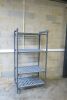 Cambro Plastic Boltless 4 Shelf Rack, Size H184 x W90 x D60cm. - 2