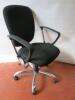 5 x R S Soho Operators Swivel Office Chairs On Chrome Frame - 5