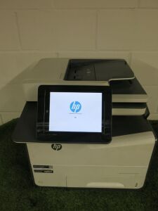 HP PageWide Managed Colour Multi Function Printer, Model E58650. NOTE: requires new drum.