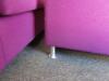 2 x Triumph Furniture Purple Fabric Sofa's with Brushed Metal Feet. (Condition As Pictured/Viewed) - 4