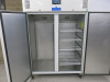 Polar Double Upright Fridge Model CC663-02. Size H200 x W135 x D81. - 3