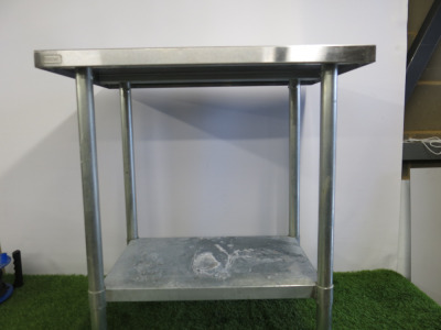 Stainless Steel Prep Table with Shelf Under. Size H87 x W80 x D60cm.