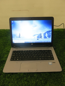 HP ProBook 640 G3 in Black. Running Windows 10 Pro. Intel Core i5-7200U, CPU @ 2.50GHz, 8GB RAM, 220GB HDD. Comes with Power Supply.