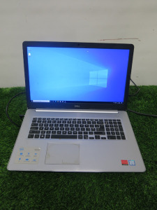 Dell Inspiron 17 5000 Series in Black. Running Windows 10 Pro. Intel Core i7-8550U, CPU @ 1.8GHz. 8GB RAM, 930GB Storage. Comes with Power Supply.