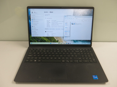 Dell Vastro, 15'' Laptop, Model 153510. Running Windows 11 Pro. 11th Gen Intel Core i5-11357, CPU @ 2.40GHz, 8G RAM, 237GB SSD. Comes with Power Supply. NOTE: Damage to Bottom Right Screen (As Pictured)