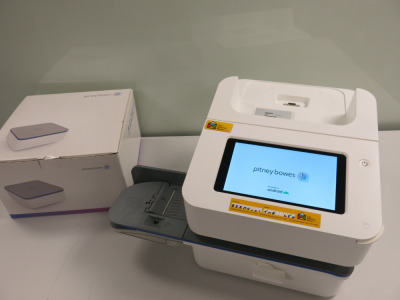 Pitney Bowes TMR c50, SendPro C, S/N 8403879, PCN R7H20C. Comes with Boxed/New 7kg Scales, Model MP81. Comes in Original Box, Supplied May 2024 for £29,566 + VAT.