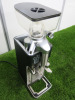 Hey Cafe Electric Coffee Grinder, Model H1, S/N 19L0000615, DOM 07/21.NOTE: missing plastic insert for base. - 2