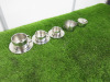 3 x Casalinghi Stainless Steel Assorted Size Coffee Cups & Saucers & 2 x Bowls with 1 x Lid. - 3