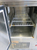 Atosa Stainless Steel 2 Door Saladette Counter Fridge, Model ESL3801, S/N A70022. Size H90 x W90 x D70cm. - 4
