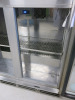 Precision Stainless Steel Double Glass Door Back Bar Drinks Chiller, Model BBS900, S/N 160192. Size H85 x W90 x D50cm. - 5