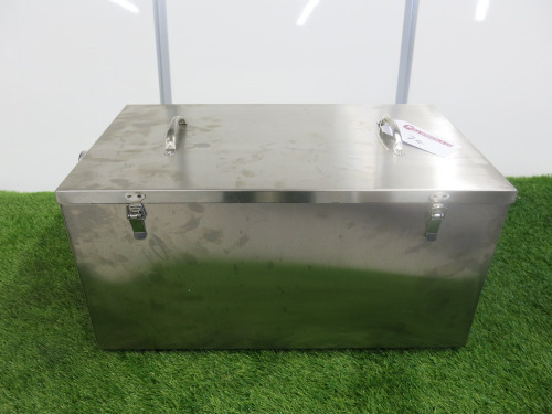 Adexa Stainless Steel Grease Trap Fat Separator, Size H30 x W60 x D35. Appears New/Unused.