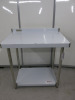 Infernus Stainless Steel Prep Table with Shelf Under. Size H90 x W90 x D60cm