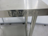 Hamoki Stainless Steel Prep Table with Shelf Under. Size H90 x W90 x D60cm - 2